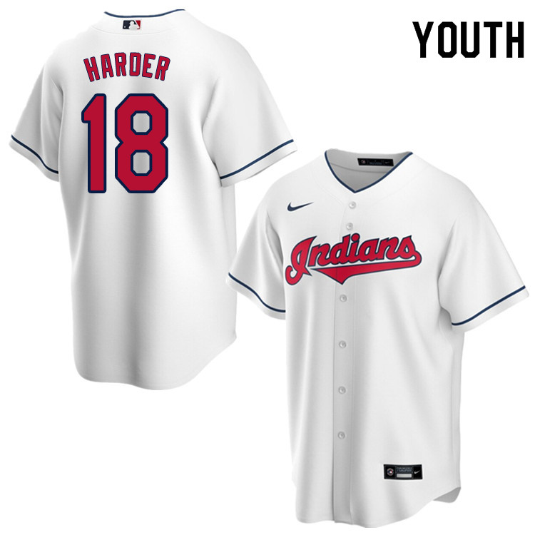 Nike Youth #18 Mel Harder Cleveland Indians Baseball Jerseys Sale-White